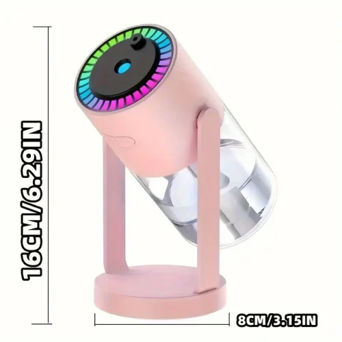 دستگاه بخار و رطوبت ساز USB MOMMED با نورهای رنگین کمانی - Image 4