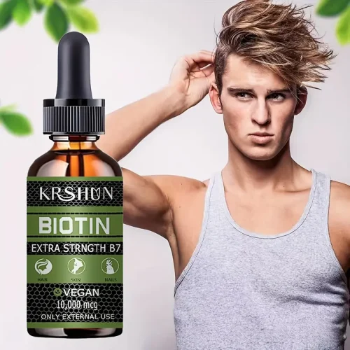 روغن مراقبت از مو با بیوتین KRISHUN - تقویت‌کننده و مرطوب‌کننده - Image 2