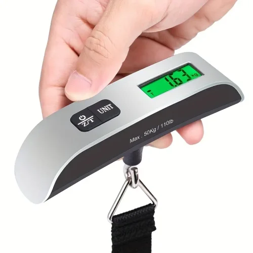 ترازو دیجیتال دستی چمدان 110lb/50kg - مقیاس قابل حمل با نمایشگر LCD - Image 4