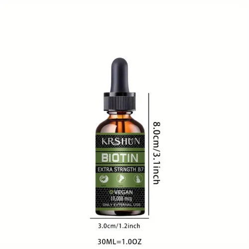 روغن مراقبت از مو با بیوتین KRISHUN - تقویت‌کننده و مرطوب‌کننده - Image 5