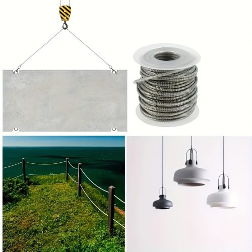 کابل استیل ضد زنگ 304 با قطر 1.0 میلیمتر و 40 آستین آلومینیومی - Image 8
