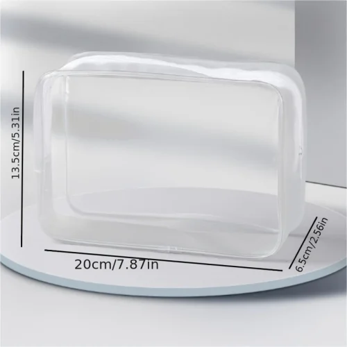 کیف آرایشی بزرگ شفاف PVC - Image 2