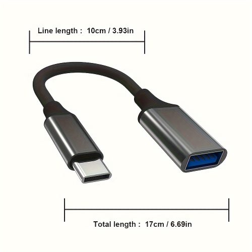 کابل تبدیل USB 3.0 به Type-C OTG با طراحی تخت - مناسب برای گوشی‌ها و تبلت‌ها - Image 2