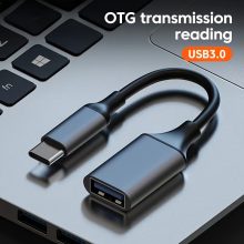 کابل تبدیل USB 3.0 به Type-C OTG با طراحی تخت - مناسب برای گوشی‌ها و تبلت‌ها