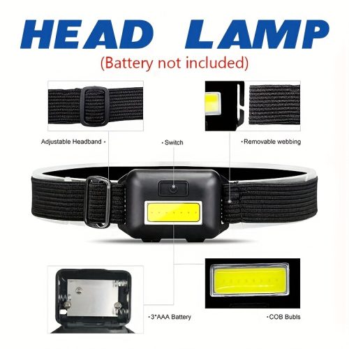 چراغ پیشانی LED قابل حمل برای کمپینگ و ماجراجویی - Image 8