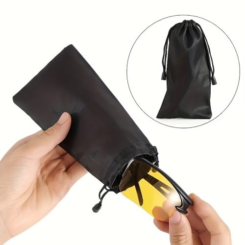 کیف‌ نگهداری عینک نایلونی مینیمالیستی - ضد گرد و غبار، قابل حمل و تاشو - Image 7