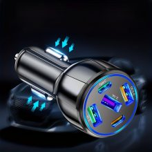 آداپتور شارژر سریع خودرو با دو پورت USB و Type-C