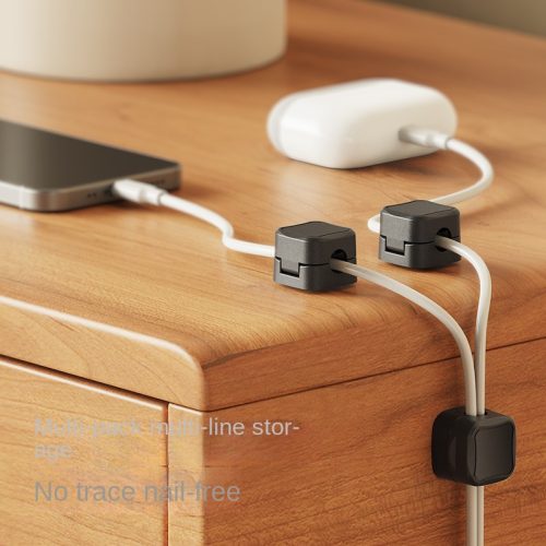 بسته 6 عددی نگهدارنده کابل مغناطیسی - مدیریت کابل دسکتاپ و هاب سیم‌کشی - Image 3